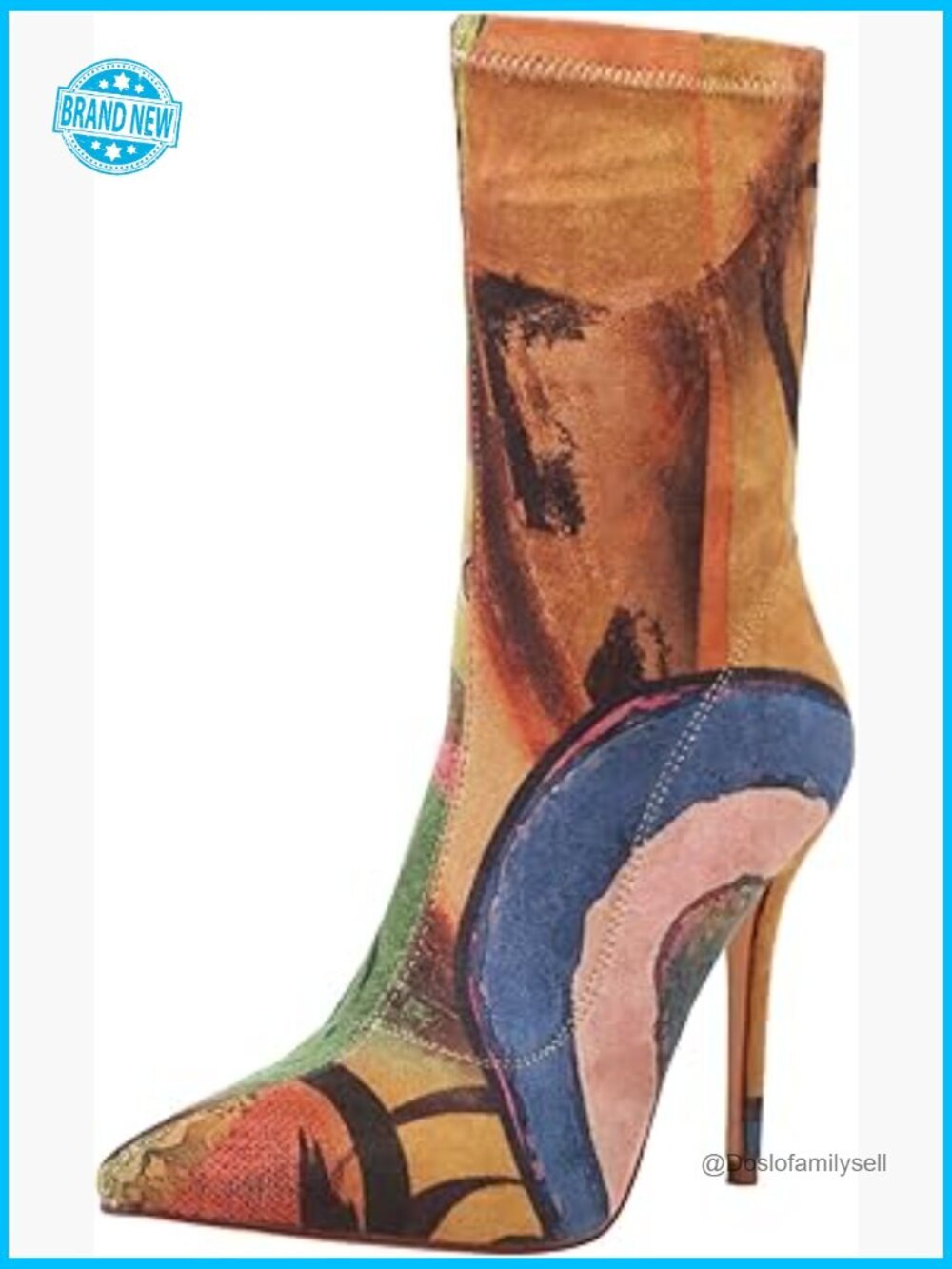 Sexy Pointy Toe Stiletto Heels Ankle Boots Stretchy Sock Booties
